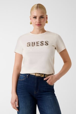 Guess Snake Kadın Regular Fit T-Shirt W6YI30K4349