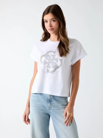 Guess Round Kadın Regular Fit T-Shirt