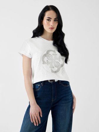 Guess Round Kadın Regular Fit T-Shirt