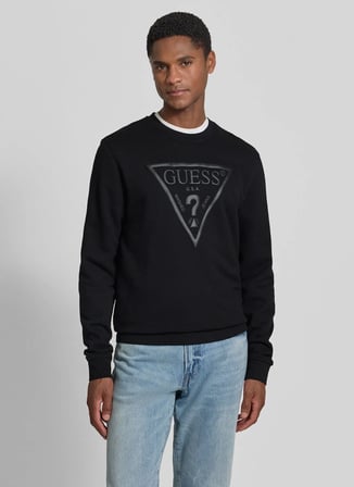 Guess Siyah Erkek Sweatshirt M6YQ37K4103-JBLK Audley Sweatshirt
