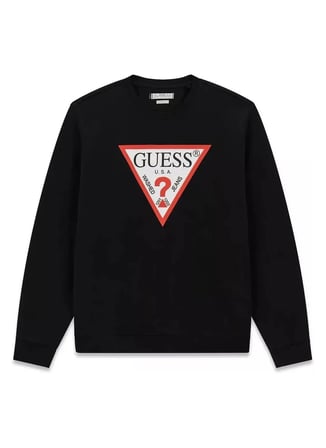 Guess Siyah Erkek Sweatshirt M6YQ32K4893-JBLK Red Sweatshirt
