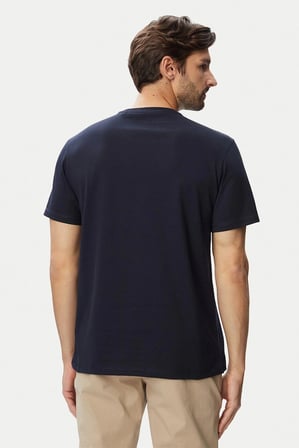 Guess Bisiklet Yaka Kısa Kollu Guess Logolu Nakışlı Erkek Lacivert T-shirt M6YI41K4227-G7V2