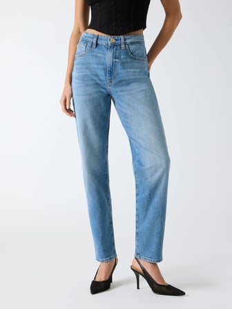Guess Yeni Mom Kadın Mavi Jeans W6YA3JD1542-TEMD