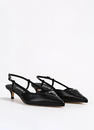 Guess Siyah Kadın Deri Topuklu Ayakkabı FLPJESLEA05BLACK