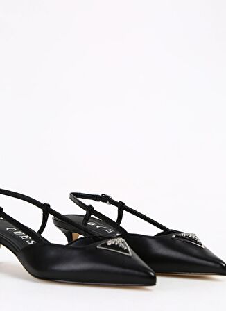 Guess Siyah Kadın Deri Topuklu Ayakkabı FLPJESLEA05BLACK