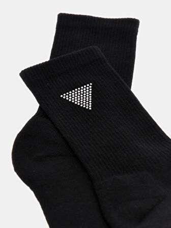 Guess Rhinestones Kadın Siyah Aktif Regular Fit Çorap V4GZ03ZZ00I-JBLK