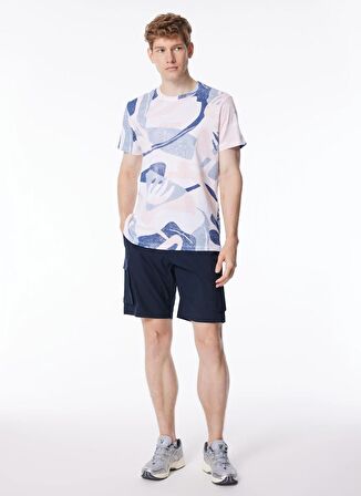 Guess Bisiklet Yaka Baskılı Krem Erkek T-Shirt M4GI13I3Z14P0GL_SS CN AOP TEE - MID