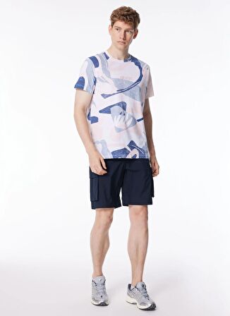 Guess Bisiklet Yaka Baskılı Krem Erkek T-Shirt M4GI13I3Z14P0GL_SS CN AOP TEE - MID