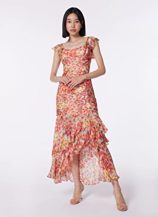 Guess Polo Yaka Turuncu Standart Kadın Elbise W4GK26WCWF2-P55D