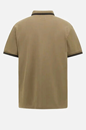 Guess Erkek Bej Pique Polo Yaka  T-Shirt