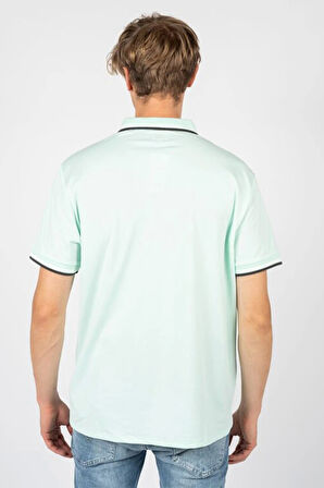 Guess Erkek Yeşil Pique Polo Yaka T-Shirt