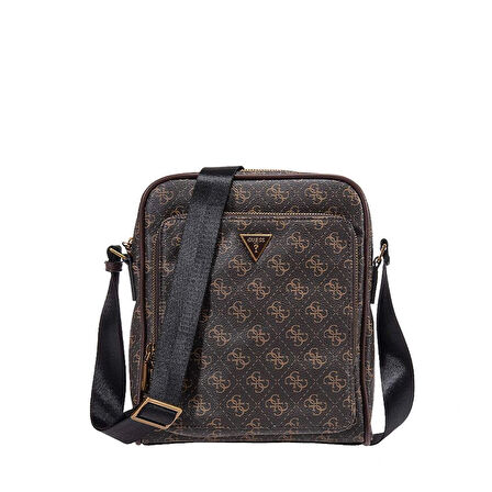 Guess Erkek Kahverengi Milano Üstten Fermuarlı Ön Cepli Cros