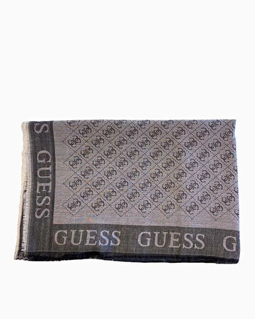 Guess Kefiah Textile Logolu Şal