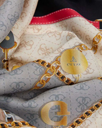 Guess Foulard Textile Logolu Eşarp