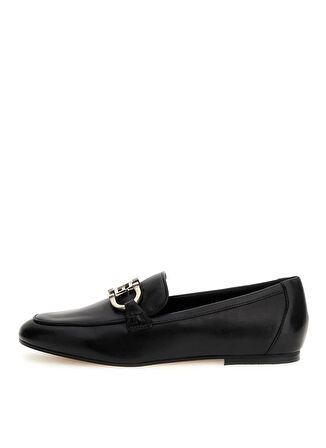 Guess Siyah Deri Kadın Loafer FLJISALEA14