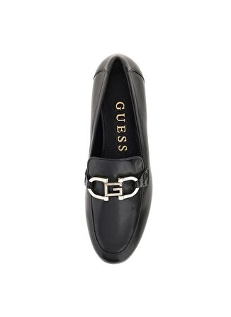 Guess Siyah Deri Kadın Loafer FLJISALEA14