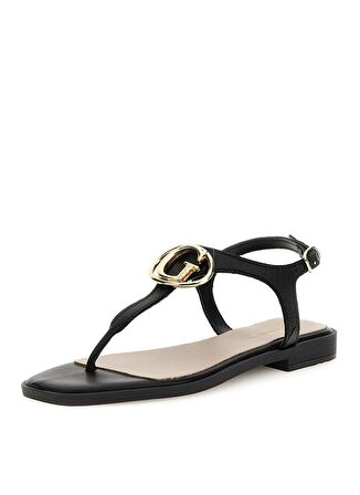 Guess Siyah Deri Kadın Sandalet FLJMIRLEA03BLACK