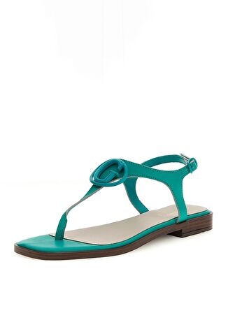 Guess Deri Yeşil Kadın Sandalet FLJMIRLEA03MENTA