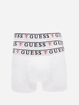 Guess Erkek Beyaz Brian Hero 3'lü Boxer Seti