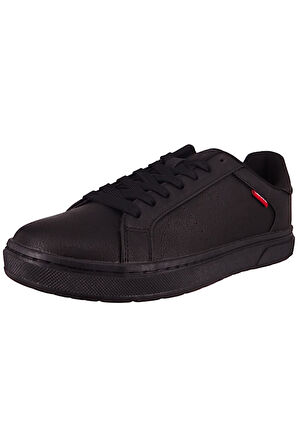 Herren Low Sneaker Piper Low Top 234234-661 Schwarz 559 Full Siyah Kunstleder