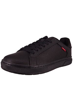 Herren Low Sneaker Piper Low Top 234234-661 Schwarz 559 Full Siyah Kunstleder