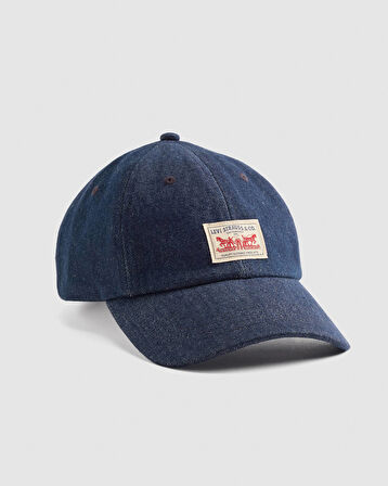 ERKEK JEAN KOT DENİM MAVİ ŞAPKA 002GM-0006
