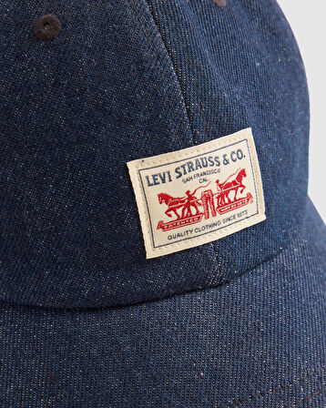 ERKEK JEAN KOT DENİM MAVİ ŞAPKA 002GM-0006