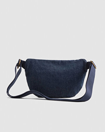 UNISEX KOT MAVİ ÇAPRAZ BEL VÜCUT ÇANTA 002H1-0007