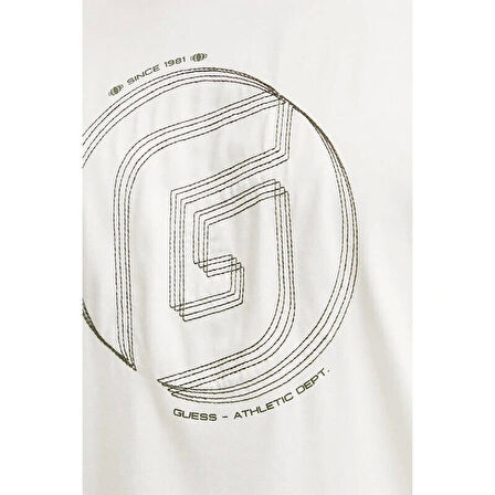 Guess KEFKA CN T-SHIRT Erkek Beyaz T-shirt Z5RI01J1314-G018