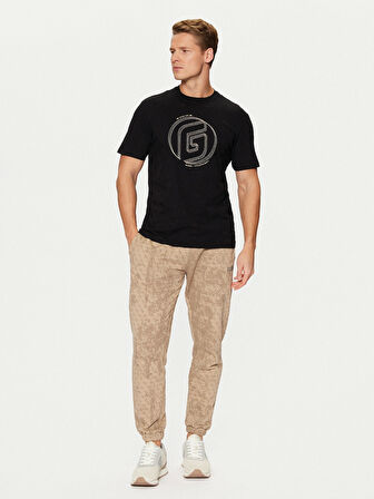 Guess Erkek Siyah G  Logolu T-Shirt