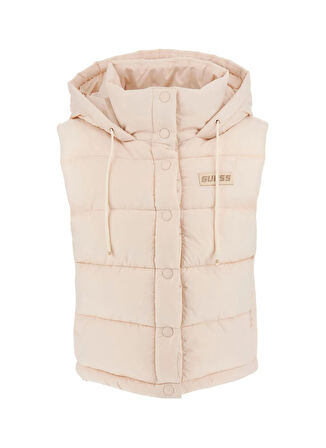 Guess V4RL02WFYE2G6F4 BREANA VEST Krem Standart Desenli Kadın Yelek