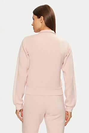 Kadın New Allie Scuba Fermuarlı Sweatshirt - Pembe | L