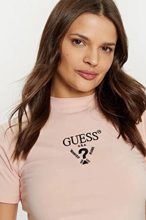 Guess COLETTE JERSEY DRESS Kadın Pembe Elbise V4YK02KCDH1-G66B