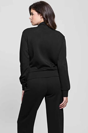 Kadın Gelsey Full Fermuarlı Sweatshirt - Siyah | S