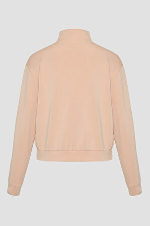 Kadın Olympe Half Fermuarlı Sweatshirt - Pembe | XS