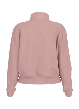 Guess V5RQ10KCAY2G6M1 OLYMPE HALF ZIP Pembe Fermuarlı Yaka Standart Desenli Kadın Sweatshırt