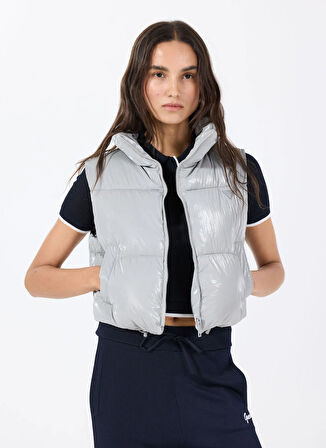Guess V5RL00WGUJ0G9A9 CHRIS VEST Gri Standart Desenli Kadın Yelek