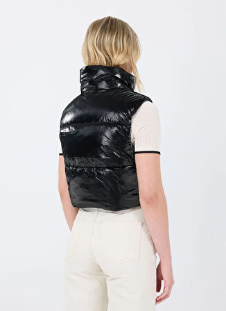Guess V5RL00WGUJ0JBLK CHRIS VEST Siyah Standart Desenli Kadın Yelek