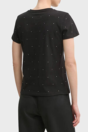 Guess Bayan T Shirt V5RI18 I3Z14 JBLK