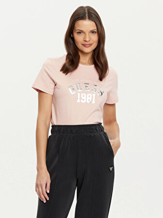 Guess Martına Ss T-Shırt Kadın Pembe T-Shirt V5RI06I3Z14-PGLS