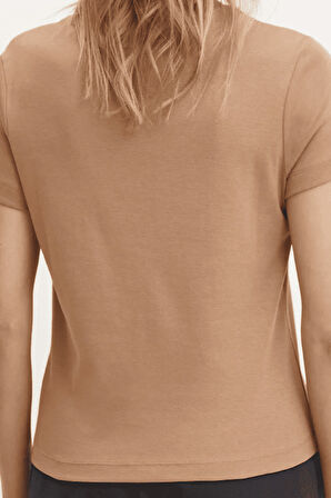 Kadın Gelsey T-Shirt - Camel | S