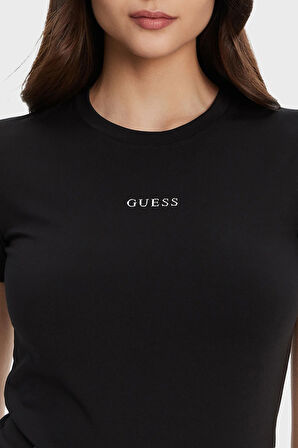 Guess Bayan T Shirt V5RI10 KCD02 JBLK