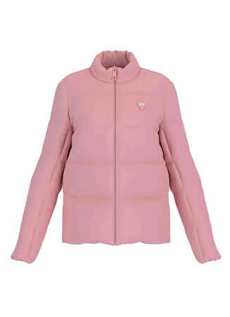 V4YL03WFUD0G6J8 NEW CLAUDIA JACKET Pembe Standart Fit Desenli Kadın Mont