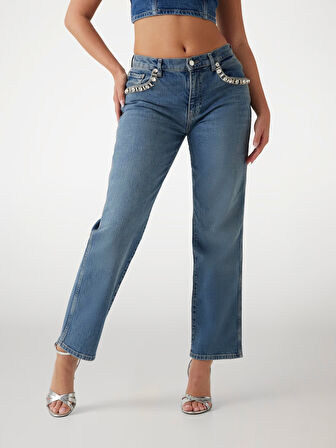 Guess Daisy Straight Kadın Jean Pantolon W5RA1ND5ACC