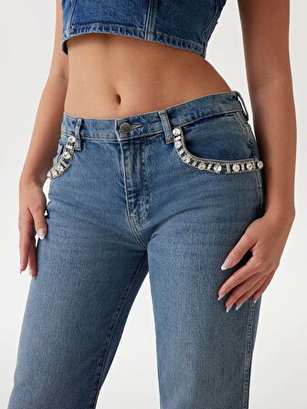 Guess Daisy Straight Kadın Jean Pantolon W5RA1ND5ACC