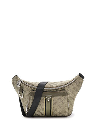 Guess Bej - Haki Erkek Bel Çantası MILANO COMPACT BACKP