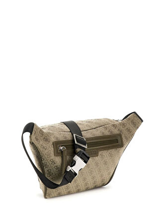 Guess Bej - Haki Erkek Bel Çantası MILANO COMPACT BACKP