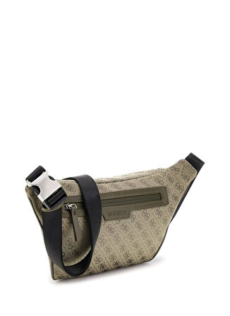 Guess Bej - Haki Erkek Bel Çantası MILANO COMPACT BACKP