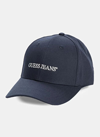 Guess Jeans Lacivert Kadın Şapka GJ PATCHED TRUCKER H - ORG CANVAS C