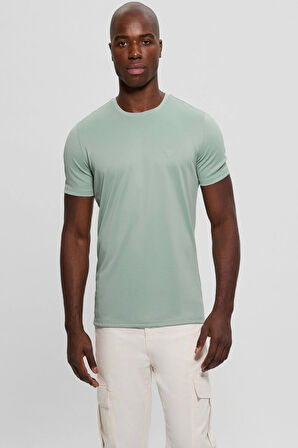Guess Erkek Yeşil Tech T-Shirt